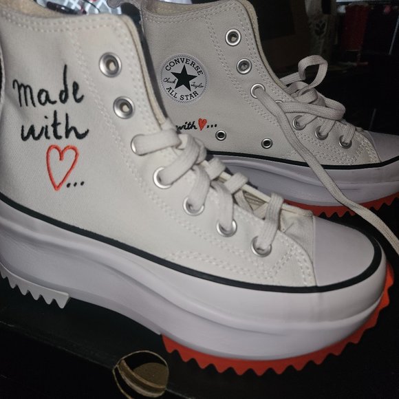 Converse Run Star Hike High 'Made With Love'  Platform WOMEN  SZ  / 571874C - Picture 1 of 2